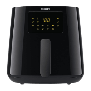 PHILIPS 6.2L 2000 Watt Digital Air Fryer with Rapid Air Technology (Black & Dark Silver)