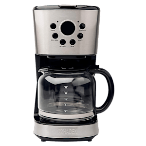 HADEN 900 Watt 12 Cups Automatic Cappuccino Coffee Maker with Boil Dry Protection (Black)