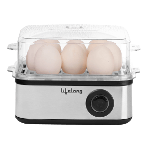 Lifelong LLEB02 8 Egg Electric Egg Boiler with Auto Shut Off (Silver)