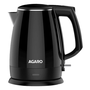 AGARO Royal 1500 Watt 1.5 Litre Electric Kettle with Auto Shut Off (Black)