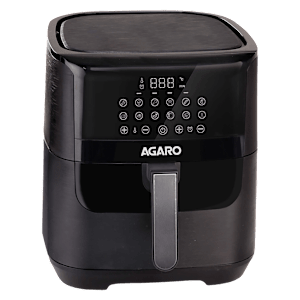 AGARO Elegant 6.5L 1800 Watt Digital Air Fryer with 12 Preset Cooking Options (Black)