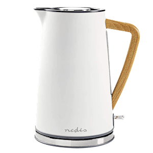 nedis 2200 Watt 1.7 Litre Electric Kettle with Boil Dry Protection (White)