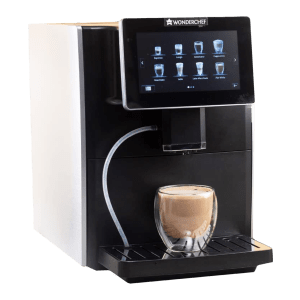 WONDERCHEF Regalia 600 Watt 6 Cups Automatic Espresso, Cappuccino, Flat White, Americano, Long Black, Lungo, Latte Macchiato & Macchiato Coffee Maker with Thermoblock Technology (Black)