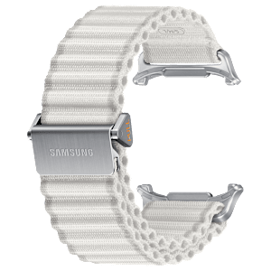 SAMSUNG ET-SVL70MWEGIN Nylon, Titanium, SUS Trail Band for Galaxy Watch Ultra (Lugless Design, White Sand)