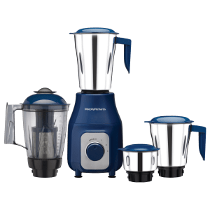 morphy richards Tetra Blend 750 Watt 4 Jars Mixer Grinder (20000 RPM, Shock Proof, Blue and Chrome)