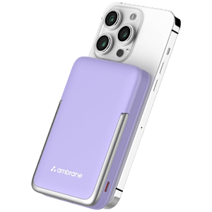 ambrane AeroSync PB 11 10000 mAh 22.5W Fast Charging Power Bank (1 Type C & USB-A Ports, Strong Metal Mobile Stand, Purple)