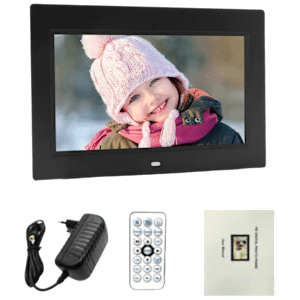 Miracle Digital 17.8cm (7 Inches) Digital Photo Frame (Stereo Speaker, MD001, Black)