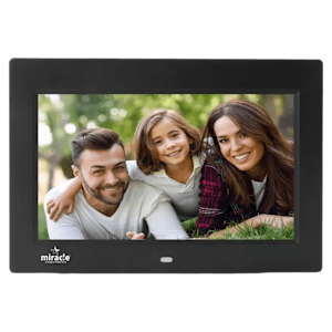 Miracle Digital 25.4cm (10 Inches) Digital Photo Frame (Stereo Speaker, MD003, Black)