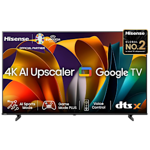 Hisense E6N 164 cm (65 inch) 4K Ultra HD LED Smart Google TV With 4K AI Upscaler (2024 Model)