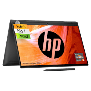 HP Envy x360 15-fh0015AU AMD Ryzen 5 (15.6 inch, 16GB, 512GB, Windows 11 Home, MS Office 2021, AMD Radeon, FHD IPS Display, Nightfall Black, 8C4S1PA)