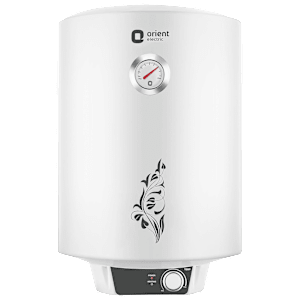 Orient Urja Plus 10 Litre Vertical Storage Geyser with Glassline Coated Steel Tank (White and Black)