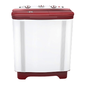 White Westinghouse 6.5 kg Semi-Automatic Washing Machine with Lint Filter (CSW6500, White/Maroon)