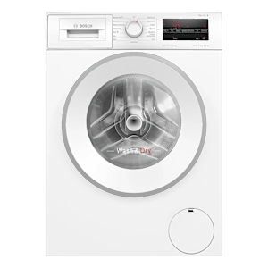 BOSCH 9/6 kg 5 Star Inverter Fully Automatic Front Load Washer Dryer (Series 4, WNA14400IN, Anti-Vibration Side Panel, White)