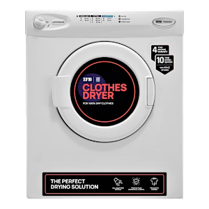 IFB 5.5 kg 5 Star Fully Automatic Front Load Dryer (TURBO DRY 550, Lint Filter, White)