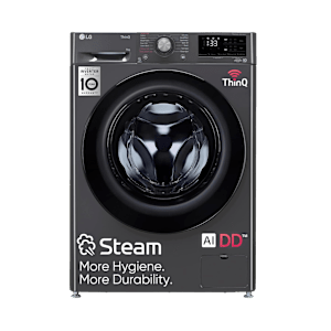 LG 9kg 5 Star Fully Automatic Front Load Washing Machine (FHV1409Z4M.ABMQEIL, LG ThinQ with Wi-Fi, Middle Black)