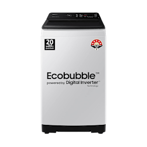 SAMSUNG 7 Kg 5 Star Inverter Fully Automatic Top Load Washing Machine (WA70BG4545BGTL, Ecobubble Technology, Light Grey)