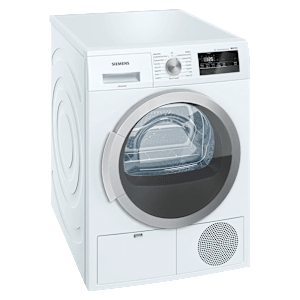 SIEMENS 8 kg Fully Automatic Front Load Dryer (iQ300, WT44B202IN, Softdry Drum System, White)