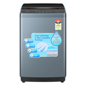 TCL 6 kg 5 Star Fully Automatic Top Load Washing Machine (F103, F3060TLG, Pulsator Rotate, Dark Grey)