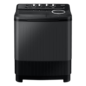 SAMSUNG 8.5 kg 5 Star Semi Automatic Washing Machine with Air Turbo Drying System (WT85B4200GD/TL, Dark Grey)