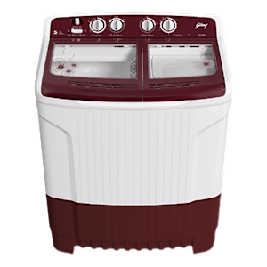 Godrej 8.5 kg 5 Star Semi Automatic Washing Machine with Spin Shower (Edge, WS EDGE 8.5 WNRD TB3 M, Wine Red)