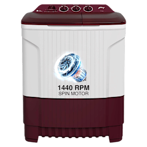 Godrej 7.2 kg 5 Star Semi Automatic Washing Machine with Magic Filter (Edge, WS EDGE CLS 7.2 WN, Wine Red)