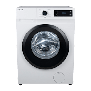 TOSHIBA 7 kg 5 Star Inverter Fully Automatic Front Load Washing Machine (TW-BJ80S2-IND(WK), In-Built Heater, White)