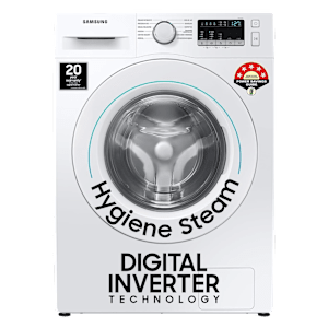 SAMSUNG 7 kg 5 Star Inverter Fully Automatic Front Load Washing Machine (WW70T4020EE/TL, Diamond Drum, White)