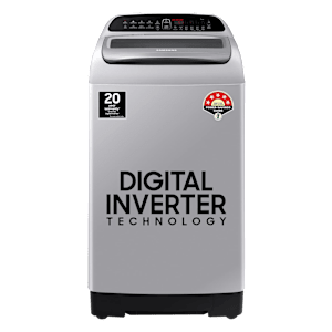 SAMSUNG 7 kg 5 Star Inverter Fully Automatic Top Load Washing Machine (WA70T4262GS/TL, Magic Filter, Imperial Silver)