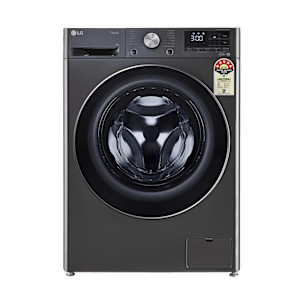 LG 9 Kg 5 Star Inverter Fully Automatic Front Load Washing Machine (FHP1209Z9B.ABLQEIL, In-built Heater, Steam Plus, Black)