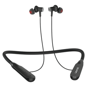 Croma Neckband with Environmental Noise Cancellation (IPX4 Water Resistant, 10mm Driver, Black)