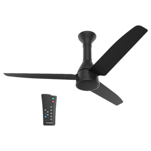 Crompton Energion Roverr 120cm Sweep 3 Blade Ceiling Fan (ActivBLDC Technology, CFENROV48MTBLKAD5S, Matte Black)