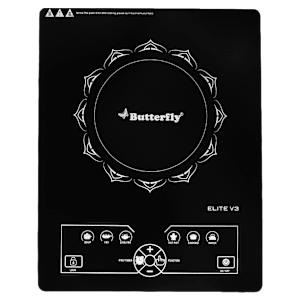 Butterfly Elite V3 2200W Single Induction Cooktop with 6 Cooking Menus