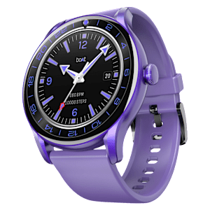 boAt Lunar Connect Ace Smartwatch with Bluetooth Calling (36.32mm AMOLED Display, IP68 Dust, Sweat & Water Resistant, Orchid Purple Strap)