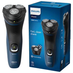 PHILIPS 1000 Series Rechargeable Cordless Shaver for Face for Men (40min Runtime, Fast Charging, Dark Grey)