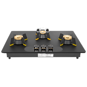 FABER Magiclift HT753 Toughened Glass Top 3 Burner Automatic Hob (Lift and Lock Feature, Black)