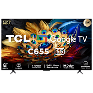 TCL C Series 140 cm (55 inch) QLED 4K Ultra HD Google TV with Dolby Vision (2024 model)