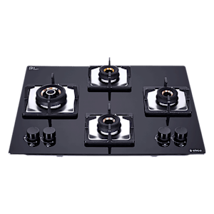 Elica FLEXI AB HCT 460 Glass Top 4 Burner Automatic Electric Hob (Multi Flame Control, Black)