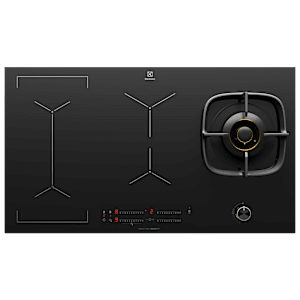 Electrolux UltimateTaste 900 Glass Top 4 Cooking Zone Hybrid Induction Hob (Pot Sensor, Black)