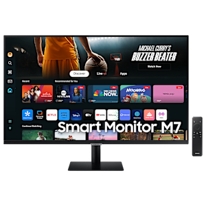 SAMSUNG M70D 80 cm (32 inch) 4K UHD VA Panel LED Flat Monitor with Far Field Voice Interaction