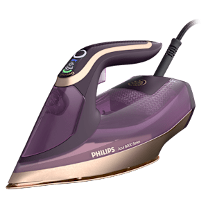 PHILIPS Azur 8000 3000 Watts 350ml Steam Iron (Fast Heat Up, DST804030, Purple)