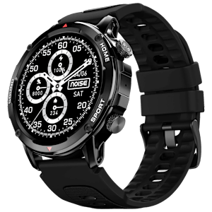 noise NoiseFit Venture Smartwatch with Bluetooth Calling (35.3mm TFT Display, IP67 Water Resistant, Jet Black Strap)