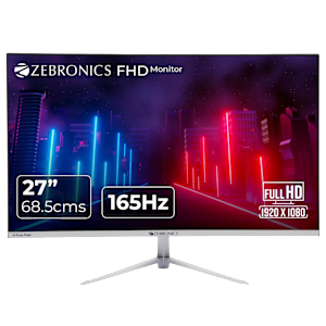 ZEBRONICS ZEB-A27FHD 68.5 cm (27 inch) Full HD LED Ultra Slim Flat Gaming Monitor with Built-in Speaker