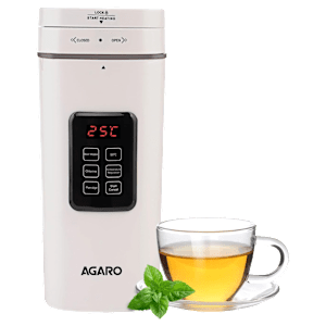 AGARO Delite 0.5 Litre Electric Kettle with Adjustable Temperature Settings (White)