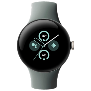 Google Pixel Watch 2 Wi-Fi + 4G SIM Wear OS 4.0 Smartwatch (41mm AMOLED Display, Qualcomm 5100 Cortex M33 co-processor, Hazel Active Band)