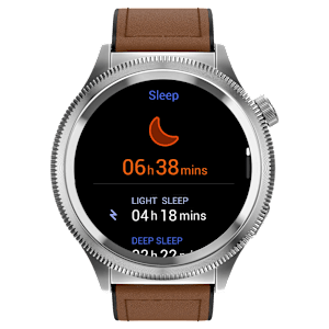 noise NoiseFit Halo 2 Smartwatch with Bluetooth Calling (36.32mm AMOLED Display, IP67 Water Resistant, Vintage Brown Strap)