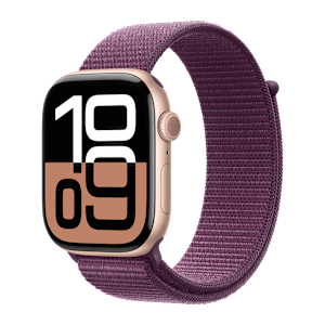 Apple Watch Series 10 GPS+Cellular with Sport Loop (46mm Retina LTPO3 OLED Display, Rose Gold Aluminium Case)