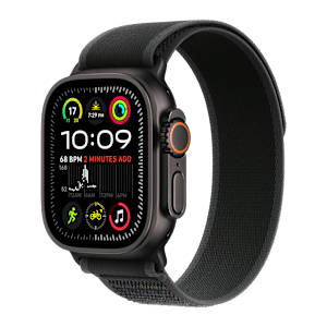 Apple Watch Ultra 2 GPS+Cellular with Trail Loop - S/M (49mm Retina LTPO2 OLED Display, Black Titanium Case)