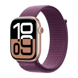 Apple Watch Series 10 GPS with Sport Loop (46mm Retina LTPO3 OLED Display, Rose Gold Aluminium Case)