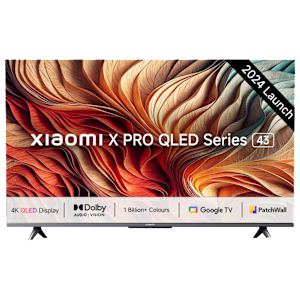 Xiaomi X Pro 108 cm (43 inch) QLED 4K Ultra HD Google TV with Dolby Vision & Dolby Atmos (2024 model)