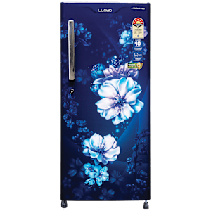 LLOYD 188 Litres 3 Star Direct Cool Single Door Refrigerator with Antibacterial Gasket (GLDC203SCBT2LC, Cherry Blossom Blue)